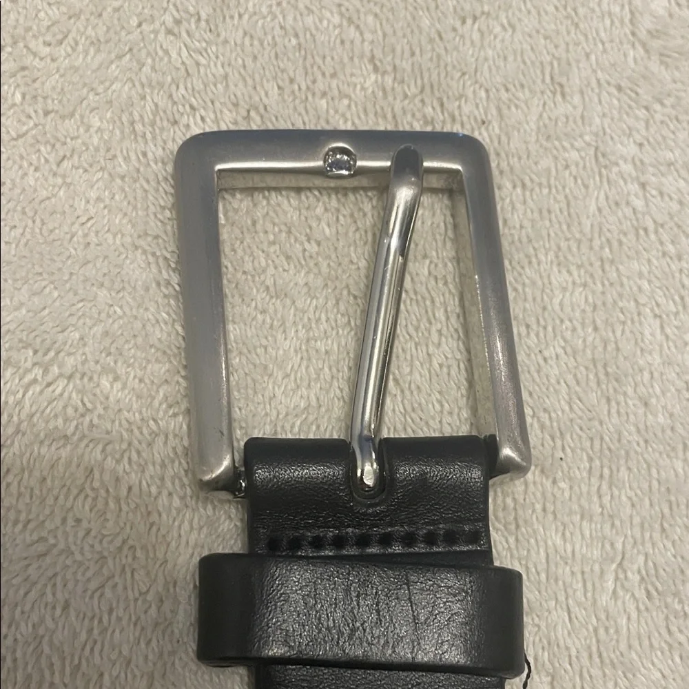 Banana Republic Leather Belt With Solid Brass Buckle